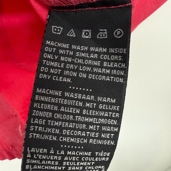 Harley Davidson Shirt Womens XL Red Pearl Snap Spell Out Studded Moto Biker Chic - Picture 8 of 9